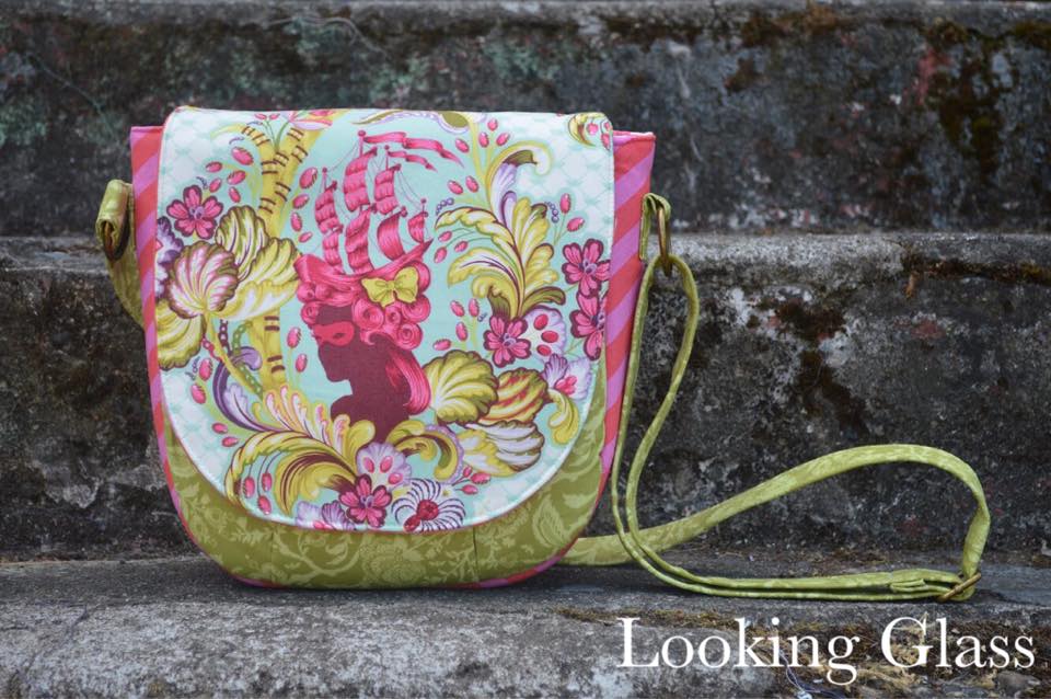 Sandra Saddle Bag Sewing Pattern made by Kylie Chambers Lagmay floral fabric