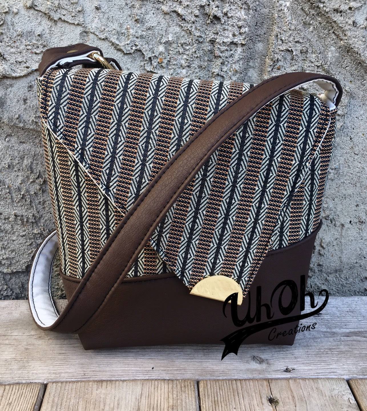 Sewing pattern for The Squiffy Sling bag - PDF pattern made by Uhoh creations from Mrs H design of the sewing pattern