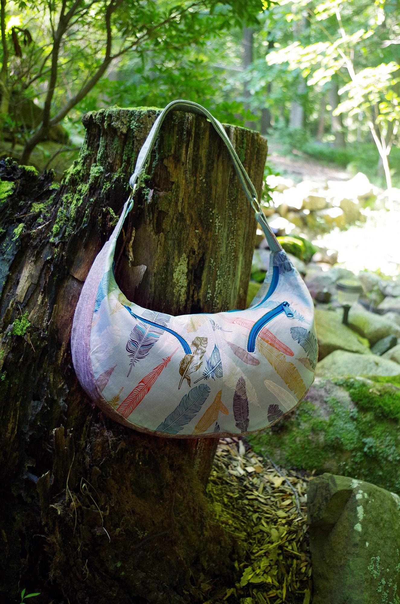 Sheena Hobo Bag Sewing Pattern woodland picture