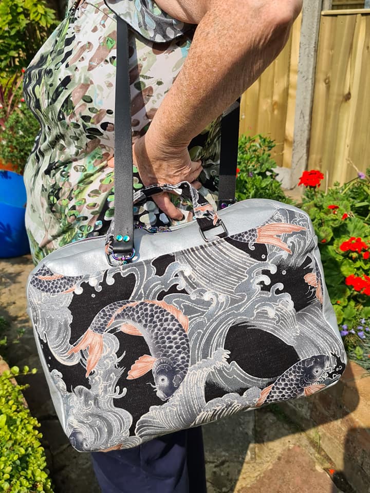 Side Hustle PDF Sewing Pattern Koi fabric