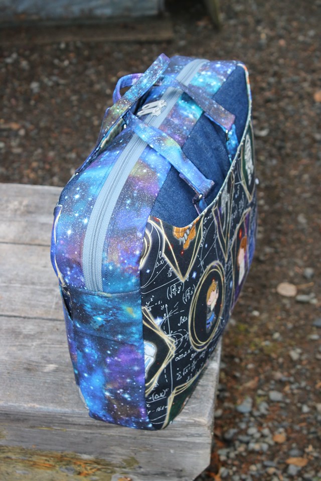 Side Hustle PDF Sewing Pattern Top View Star Wars fabric