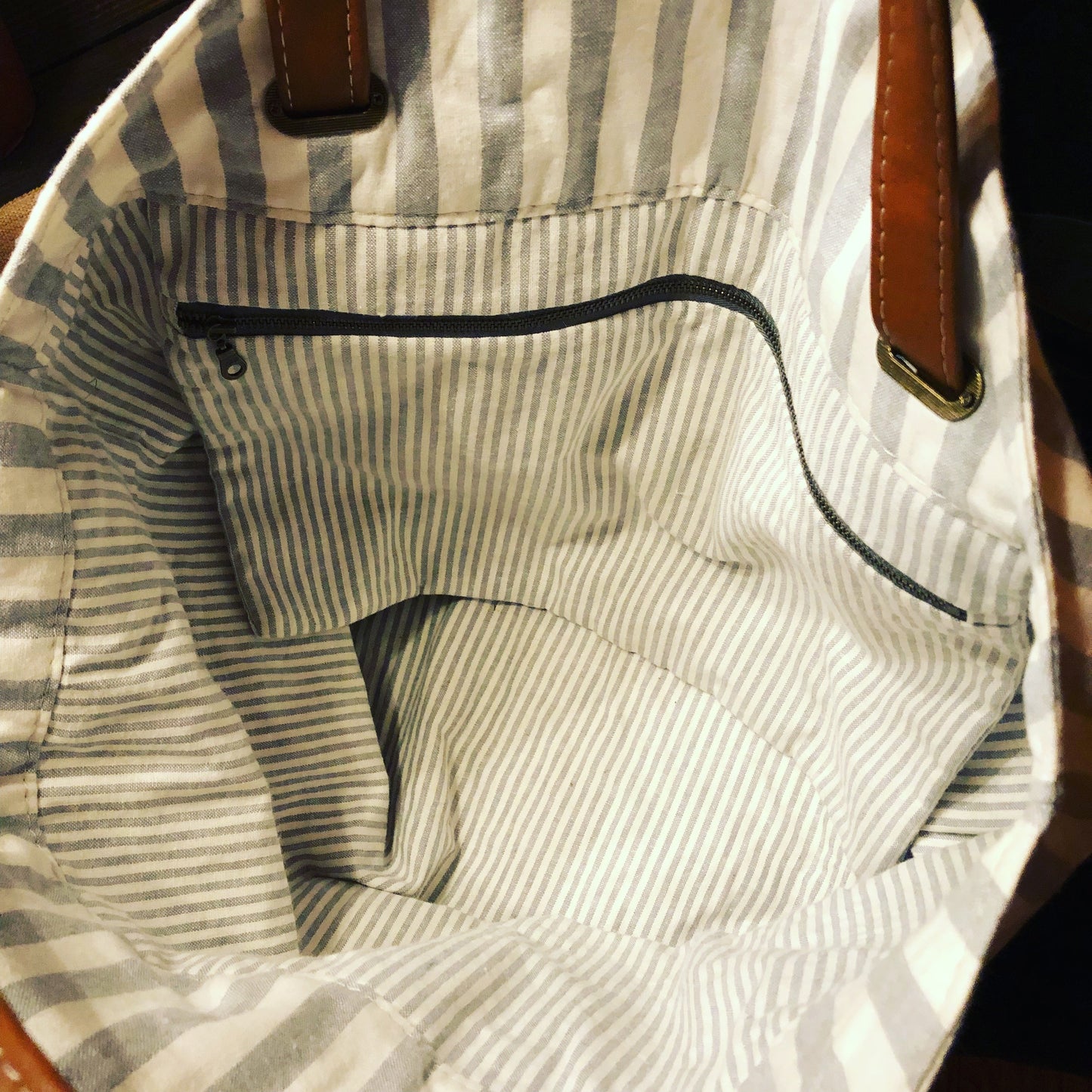 Sophia Swim Tote sewing pattern interior view