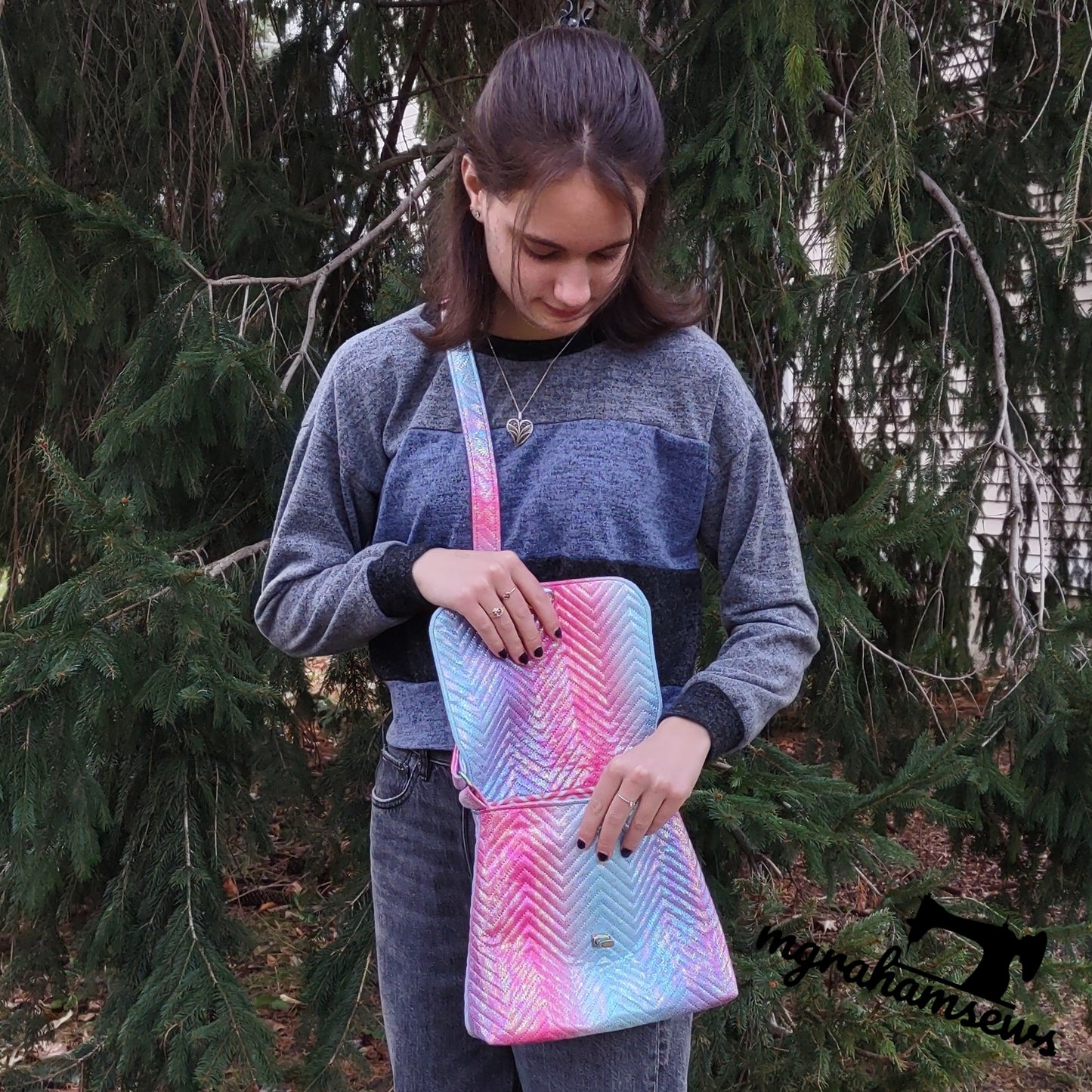 Sophisticated Sling PDF Sewing Pattern made by Michelle Graham modelled