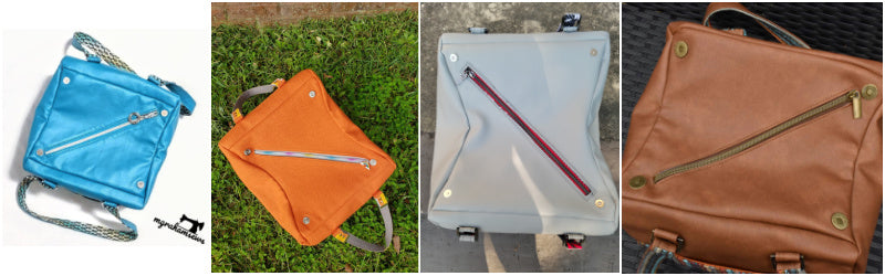 Super Nova Satchel PDF Sewing Pattern top closure