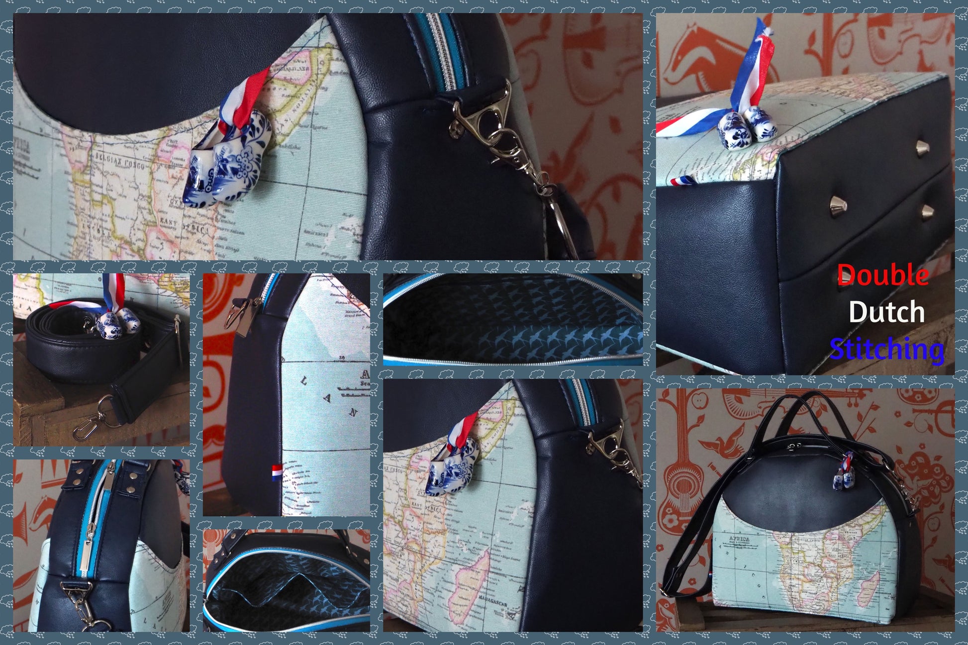 The Bowler Bag PDF Sewing Pattern made by Laura various view points