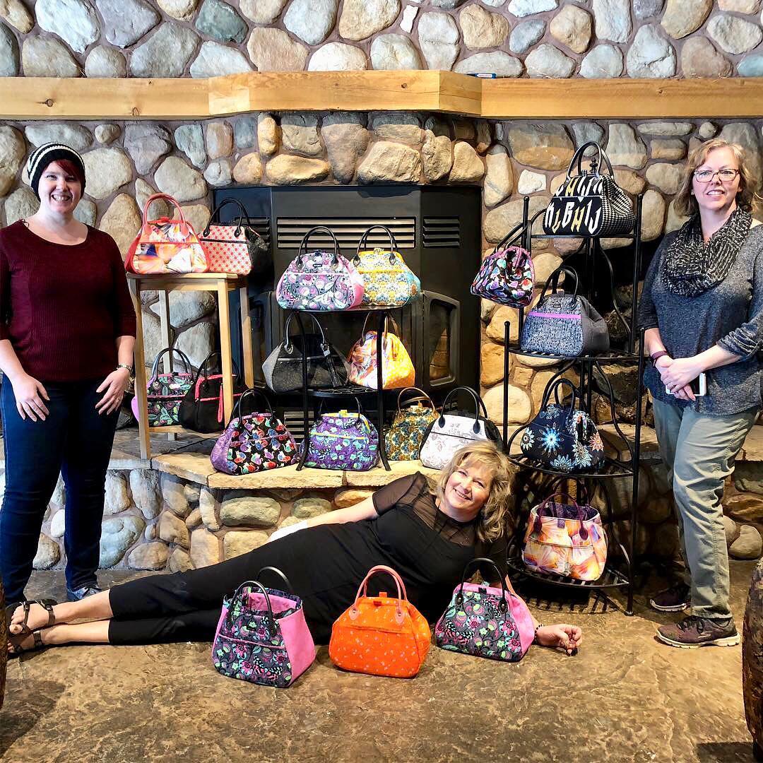 The Companion Carpet Bag sewing pattern by Mrs H - Tara and Janelle