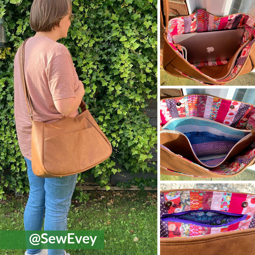 The Companion Carpet Bag sewing pattern by Mrs H made by Evey Hay