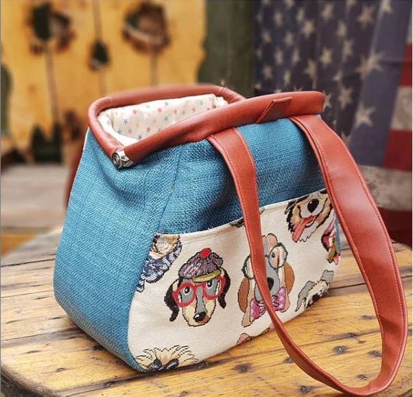 The Companion Carpet Bag sewing pattern by Mrs H made by Leisa Fazackerley