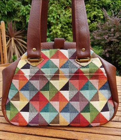 The Companion Carpet Bag sewing pattern by Mrs H made by Lynnes selections