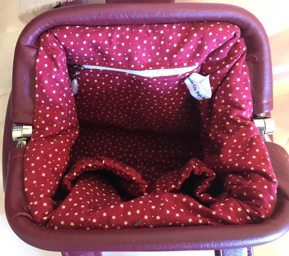 The Companion Carpet Bag sewing pattern by Mrs H made by Moira Haynes interior