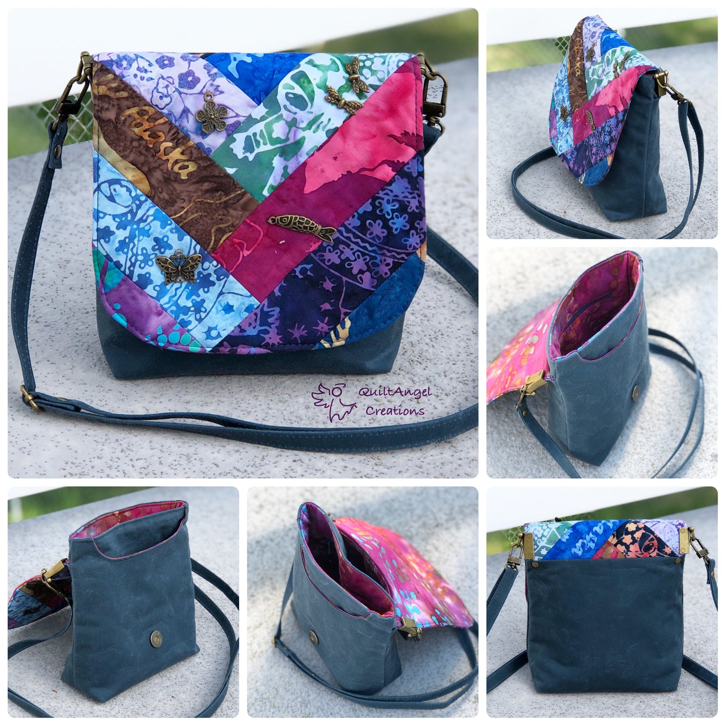 The Crossbody Bag PDF Sewing Pattern made Quilt Angel Creations