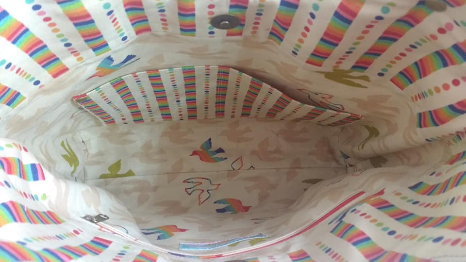 The Loopy Lou Bag PDF Sewing Pattern Interior view