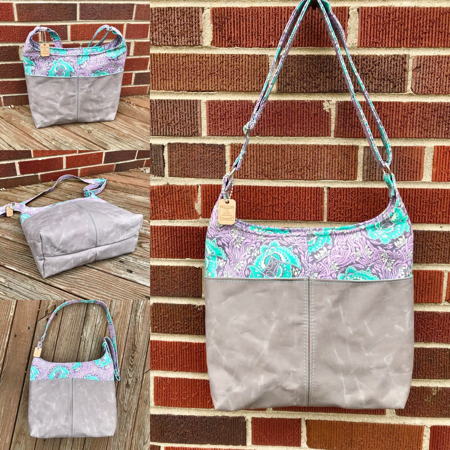 The Ring Sling PDF Bag Sewing Pattern lilac fabric
