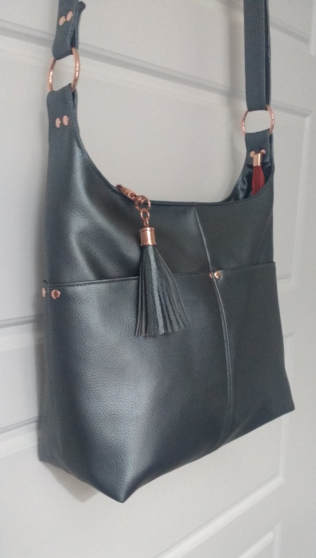 The Ring Sling PDF Sewing Pattern black with tassel