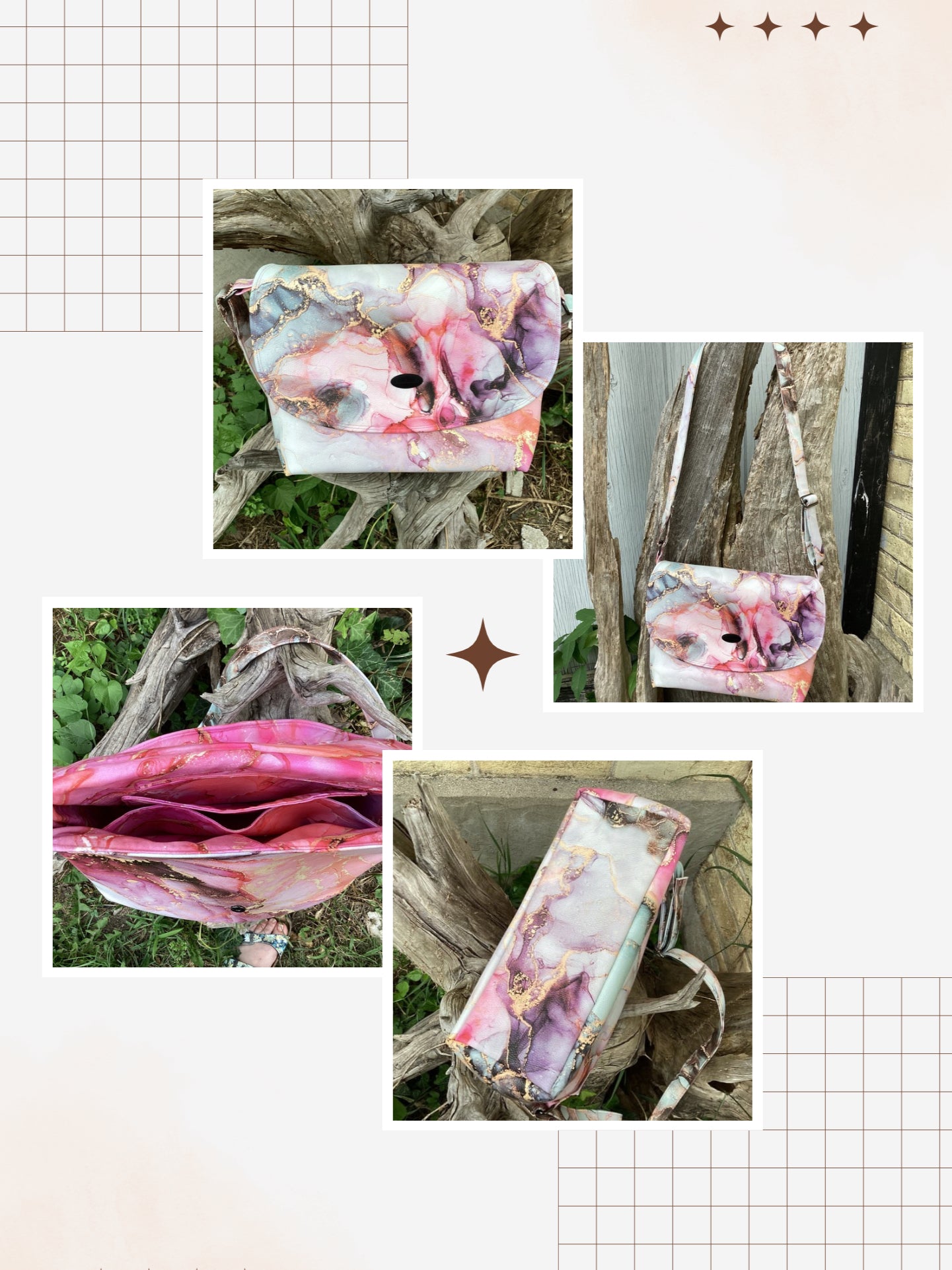 Ultimate Shoulder Bag Paper Sewing Pattern with video sew along