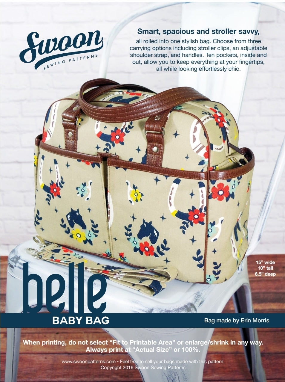 Belle baby bag by Swoon front cover