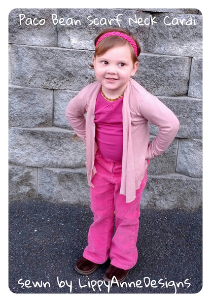 Scarf Neck Cardigan (Girls & Women Combo)