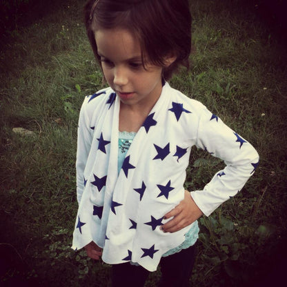 Scarf Neck Cardigan (Girls & Women Combo)