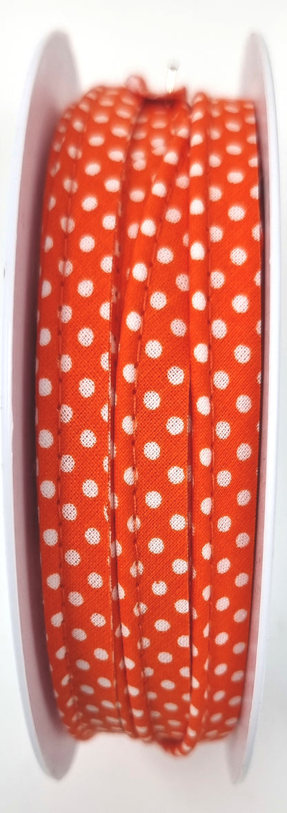 50% OFF - Polka dot piping - 10mm flange by the meter