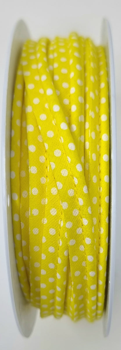 50% OFF - Polka dot piping - 10mm flange by the meter