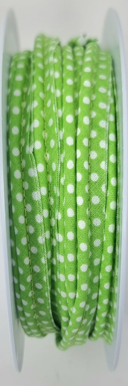 50% OFF - Polka dot piping - 10mm flange by the meter