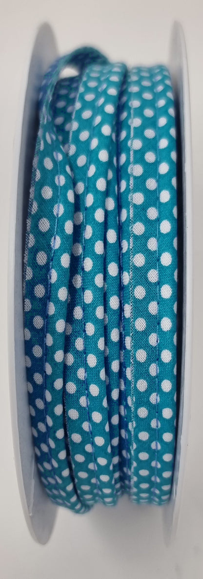 50% OFF - Polka dot piping - 10mm flange by the meter