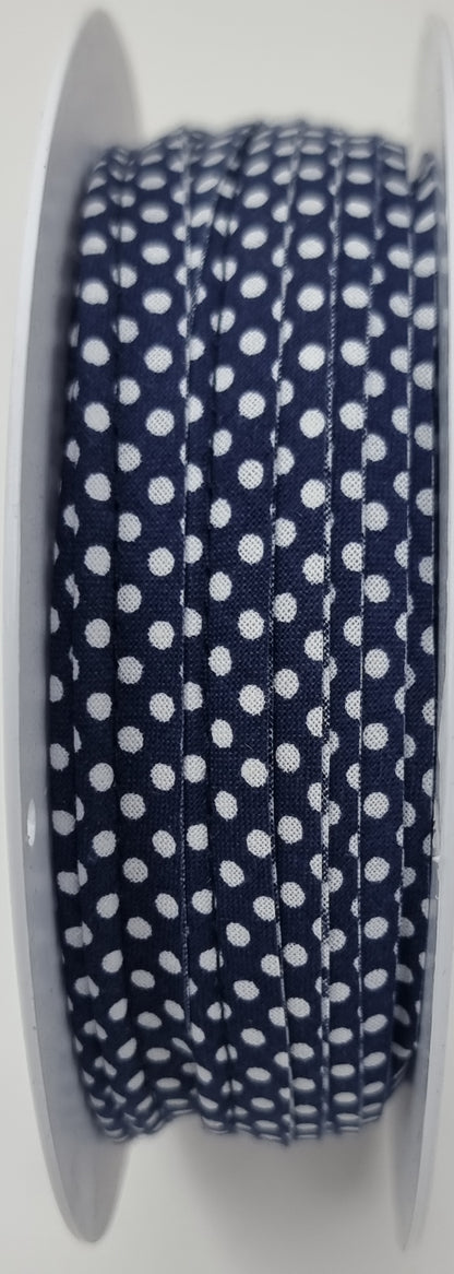 50% OFF - Polka dot piping - 10mm flange by the meter