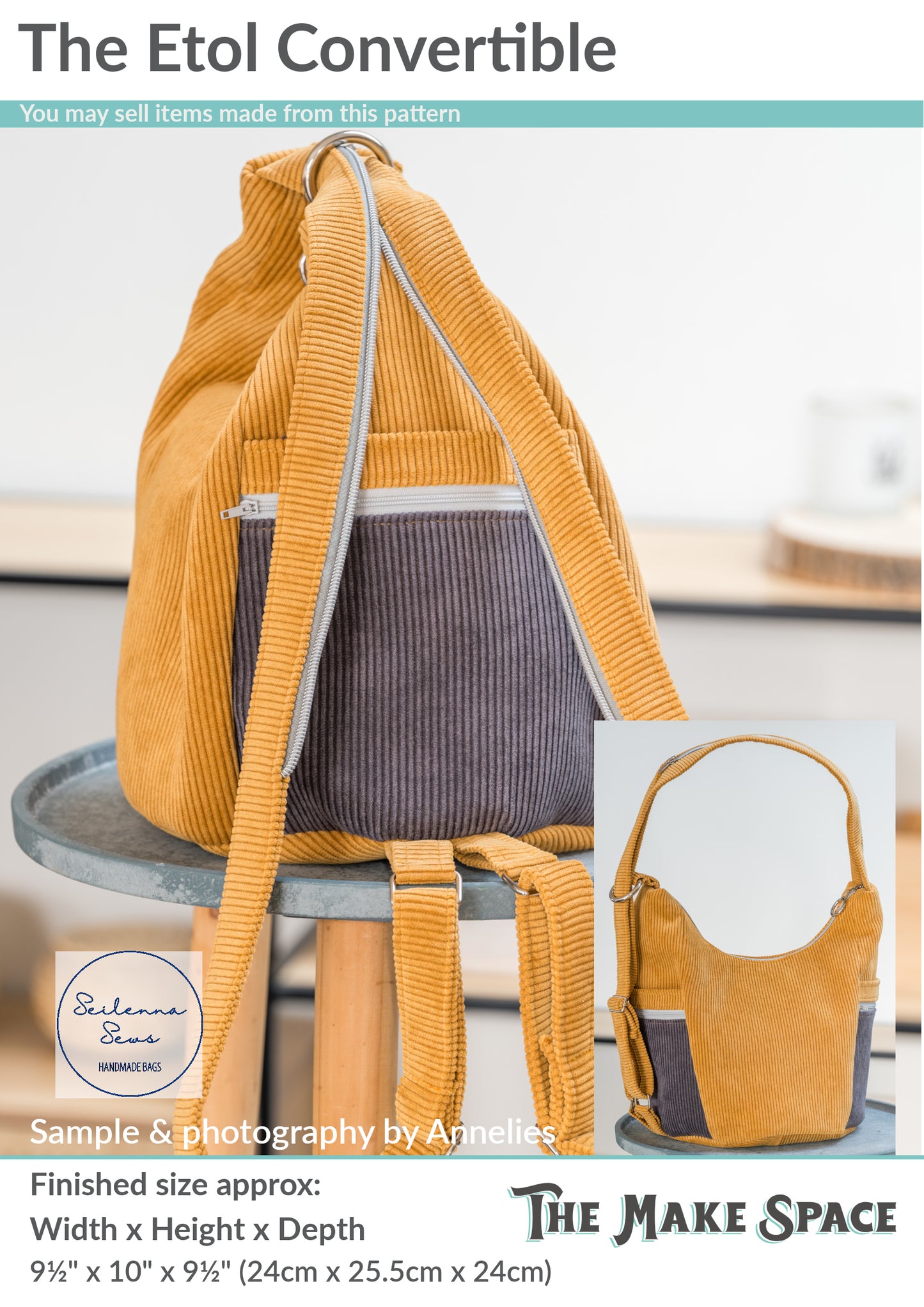 Etol Convertible Bag PDF Sewing Pattern