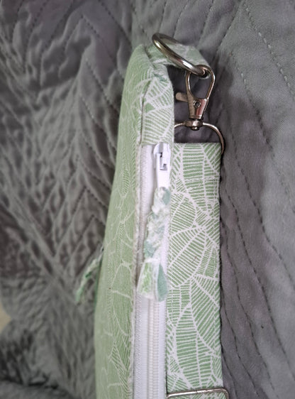 Adventurer Sling Bag Paper Sewing Pattern made by Donna Jones  zipper view