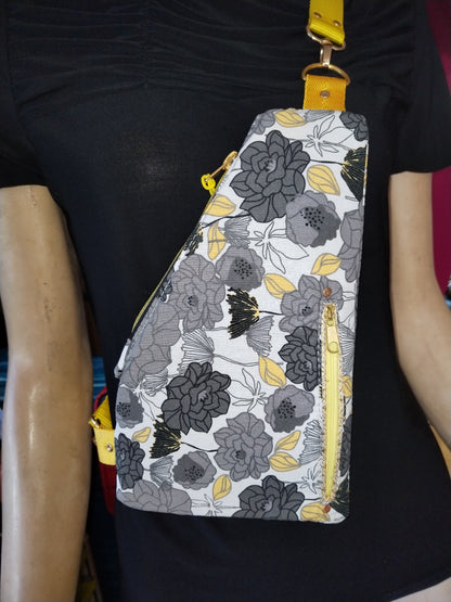 Adventurer Sling Bag Paper Sewing Pattern made by Marcia Pantin model view