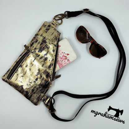 Adventurer Sling Bag Paper Sewing Pattern made by Michelle Graham strap and bag 