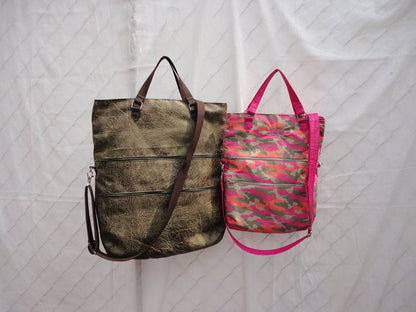 Amber Fold Over Bag Sewing Pattern , both sizes 