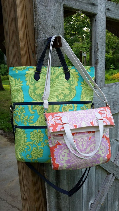 Amber Fold Over Bag Sewing Pattern  front cover