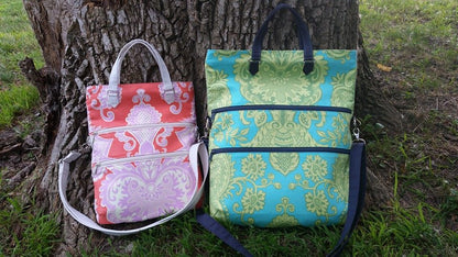 Amber Fold Over Bag Sewing Pattern  two sizes