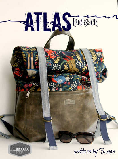  Atlas Rucksack sewing pattern made By Michelle Wilkinson Tripp Barabooboo Designs 
