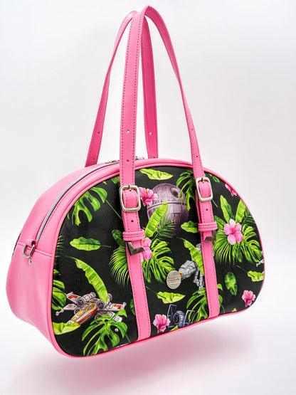 Betty Bowler Bag Sewing Pattern  floral fabric made by Chanova Alala Mabry of Nova Knits 