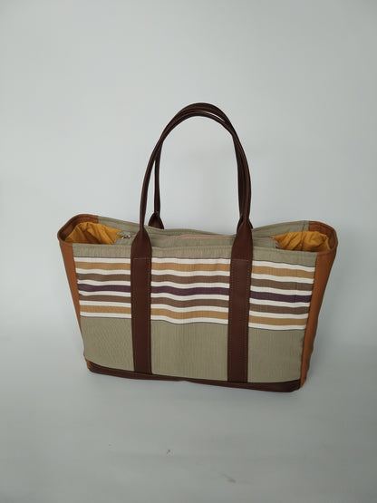 Big Big Bag PDF Sewing Pattern made by Marcia Pantin front view with handles