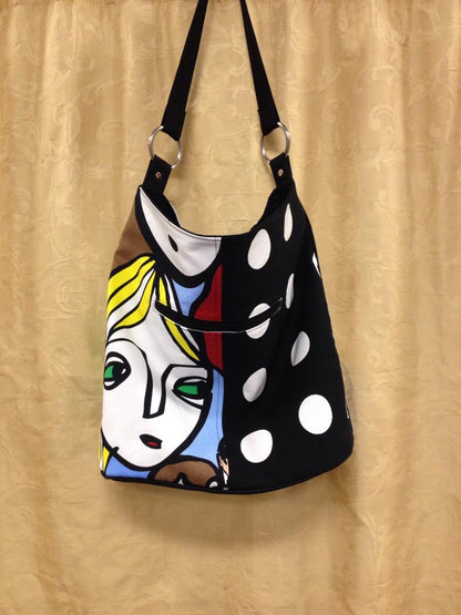 Bonnie Bucket Bag Sewing Pattern cartoon fabric