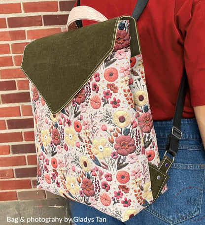 Buddy Backpack PDF Sewing Pattern Front cover