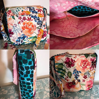 Button Lock Bag PDF Sewing Pattern made by Dalva Serrano