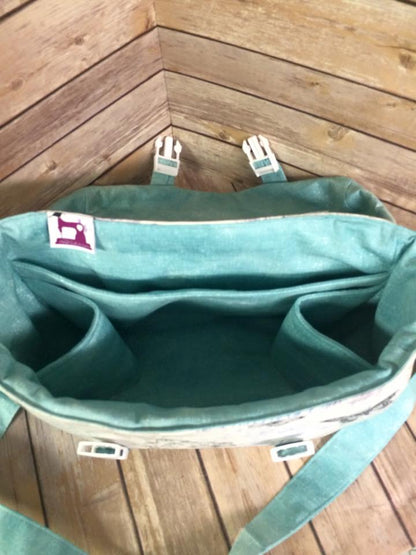  Camille Camera Bag Sewing Pattern  made by Cheryl Strain interior view