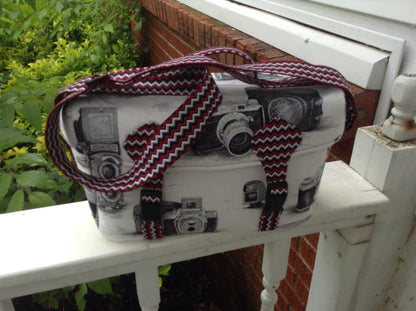  Camille Camera Bag Sewing Pattern  made by Heidi Boatman Meeks