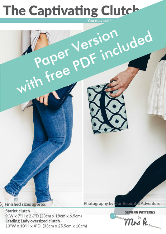 Captivating Clutch Paper Sewing Pattern