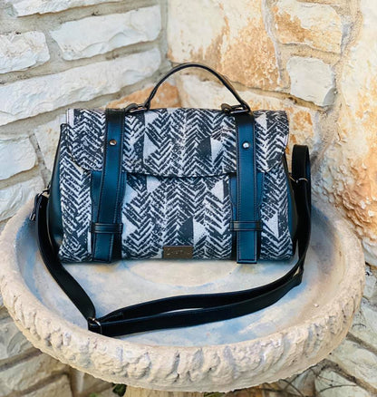  Carter Messenger Handbag Sewing Pattern made by Monica Bernstine Castine Handcrafted 