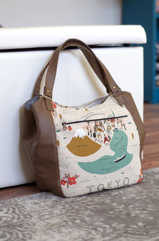 Celine Zip Top Tote Sewing Pattern 