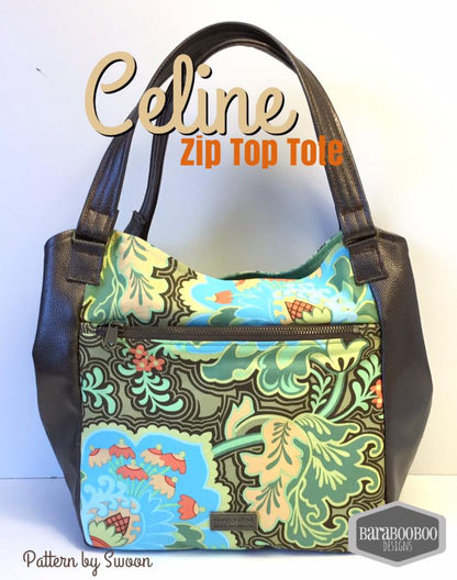  Celine Zip Top Tote Sewing Pattern made by Michelle Wilkinson Tripp full view