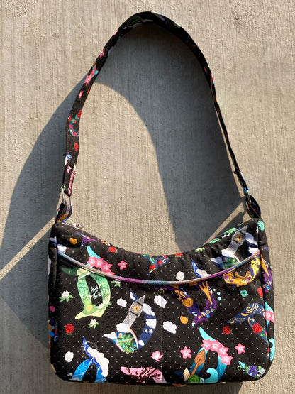 Classic Handbag PDF Sewing Pattern made by Adrienne Sproul front view