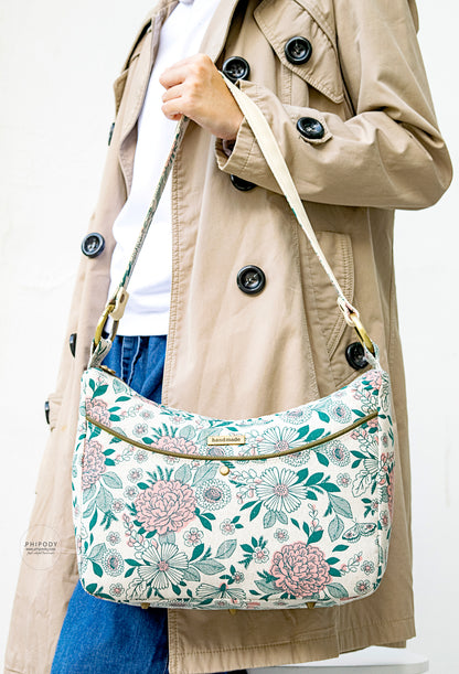 Classic Handbag PDF Sewing Pattern made by Chera Phipody modelled