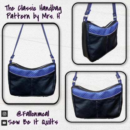 Classic Handbag PDF Sewing Pattern made by Fallon Caldwell