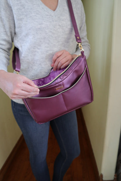 Classic Handbag PDF Sewing Pattern made by Kris Sew Notes interior view